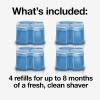 image:imageBraun Clean amp Renew Refill Cartridges CCR Replacement Shaver Cleaner Liquid Solution for CleanampCharge System Pack of 3Lemon