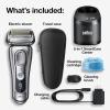 image:imageBraun Electric Razor for Men With Precision Beard Trimmer Rechargeable Wet amp Dry Foil Shaver Clean amp Charge Station amp Travel Case Silver 3 Piece Set9370cc Shaver