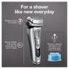 image:imageBraun Electric Razor for Men With Precision Beard Trimmer Rechargeable Wet amp Dry Foil Shaver Clean amp Charge Station amp Travel Case Silver 3 Piece Set9370cc Shaver