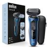 image:imageBraun Electric Shaver for Men Series 6 6120s Wet amp Dry Shave Turbo amp Gentle Shaving Modes with Precision Trimmer amp Pouch BlueBlue