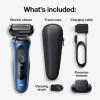 image:imageBraun Electric Shaver for Men Series 6 6120s Wet amp Dry Shave Turbo amp Gentle Shaving Modes with Precision Trimmer amp Pouch BlueBlue