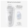 image:imageBraun Epilator Silkpil 5 5620 Hair Removal Device Epilator for Women Shaver amp Trimmer Cordless Rechargeable Wet amp Dry 6 Piece Set5011