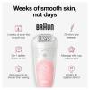 image:imageBraun SE5895 Epilator Hair Removal Device Epilator for Women Includes Shaver and Facial Cleansing Exfoliator Brush Attachments Waterproof Cordless and Rechargeable