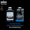 image:imageBraun Series 6 Electric Shaver Replacement Head with Sensitive Skinguard Easily Attach Your Shaver Head Compatible with New Generation Series 6 Shavers 64B Black