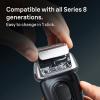 image:imageBraun Series 8 83M Electric Shaver Head Replacement Cassette Silver1 Count Pack of 1