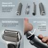 image:imageBraun Series 8 8560cc Electric Razor for Men 41 Shaving Elements amp Precision Long Hair Trimmer 5in1 SmartCare Center Close amp Gentle Even on Dense Beards Wet amp Dry Electric Razor 60min RuntimeSilver
