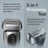 image:imageBraun Series 8 8560cc Electric Razor for Men 41 Shaving Elements amp Precision Long Hair Trimmer 5in1 SmartCare Center Close amp Gentle Even on Dense Beards Wet amp Dry Electric Razor 60min RuntimeSilver