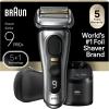 image:imageBraun Series 9 PRO Electric Razor for Men 5 Pro Shave Elements amp Precision Long Hair Trimmer 6in1 SmartCare Center Wet amp Dry Electric Shaver for Smooth Skin with 60min Battery Runtime 9517sSilver