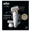 image:imageBraun Silkpil 9 Flex Epilator 360 Flex and Pivoting Head Wet and Dry Includes Shaver Head Trimmer Comb SES9041 3D Tinted Gold9041