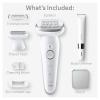 image:imageBraun Silkpil 9 Flex Epilator 360 Flex and Pivoting Head Wet and Dry Includes Shaver Head Trimmer Comb SES9041 3D Tinted Gold9441