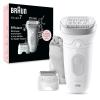 image:imageBraun Epilator Silkpil 7 Hair Removal Device Women Shaver amp Trimmer Wet and Dry Wide Head Includes Shaver Head and Trimmer Comb SE7041 Silver7041