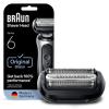 image:imageBraun Series 6 Electric Shaver Replacement Head with Sensitive Skinguard Easily Attach Your Shaver Head Compatible with New Generation Series 6 Shavers 64B Black