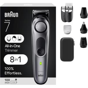 image:imageBraun AllinOne Mens Shaving Kit Series 7 7420 11in1 Beard Face Nose Ear Trimmer Hair Clippers Body Groomer and ManscapingSilver