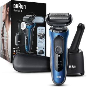 image:imageBraun Electric Shaver for Men Series 6 6177cc Wet amp Dry Shave Turbo amp Gentle Shaving Modes Foil Shaver Blue6072cs