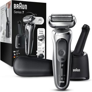 image:imageBraun Electric Shaver for Men Series 7 7127cs Wet amp Dry Shave Turbo amp Gentle Shaving Modes Waterproof Foil Shaver Engineered in Germany with Beard Trimmer Charging Stand Space Grey7071cc