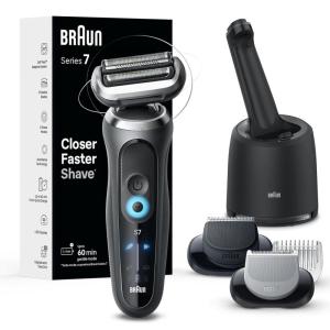 image:imageBraun Electric Shaver for Men Series 7 7177cc Wet amp Dry Shave Turbo amp Gentle Shaving Modes Waterproof Foil Shaver Space GreyGrey