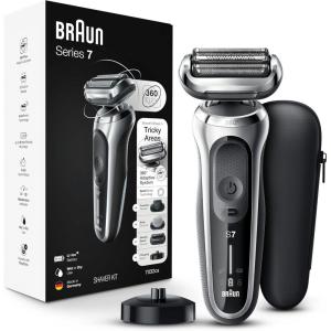 image:imageBraun Electric Shaver for Men Series 7 7185cc Waterproof Wet amp Dry Shave Shaving Kit with SmartCare Center and Beard Trimmer 3 Shave Modes 60 Minute Battery Runtime 10 Piece SetSilver