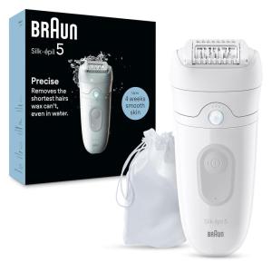 image:imageBraun Epilator Silkpil 5 5620 Hair Removal Device Epilator for Women Shaver amp Trimmer Cordless Rechargeable Wet amp Dry 6 Piece Set5011