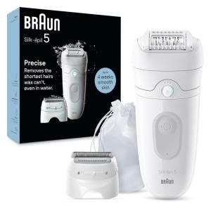 image:imageBraun Epilator Silkpil 5 5620 Hair Removal Device Epilator for Women Shaver amp Trimmer Cordless Rechargeable Wet amp Dry 6 Piece Set5041