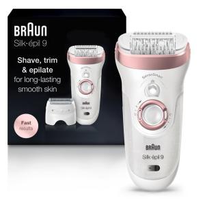 image:imageBraun Epilator Silkpil 7 Hair Removal Device Women Shaver amp Trimmer Wet and Dry Wide Head Includes Shaver Head and Trimmer Comb SE7041 SilverSES9720