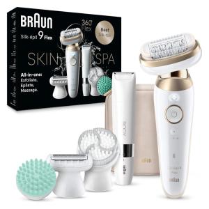 image:imageBraun Epilator Silkpil 9 Hair Removal Device Women Shaver amp Trimmer Pivoting Head Wet and Dry Epilator Includes Shaver Head and Trimmer Comb SES90309481
