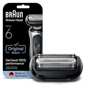 image:imageBraun Series 6 Electric Shaver Replacement Head with Sensitive Skinguard Easily Attach Your Shaver Head Compatible with New Generation Series 6 Shavers 64B Black