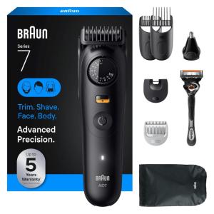 image:imageBraun Series 7 AllinOne Beard amp Body Grooming Kit for Men Cordless Trimmer Hair Clippers amp Shaver for Face Hair amp Body with Gillette ProGlide Razor AIO 7530