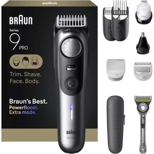 image:imageBraun Series 9 PRO AllinOne Beard amp Body Grooming Kit for Men Cordless Trimmer Hair Clippers amp Shaver for Face Hair amp Body with Gillette Labs Razor AIO 9550AIO9550