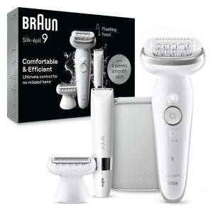 image:imageBraun Silkpil 9 Flex Epilator 360 Flex and Pivoting Head Wet and Dry Includes Shaver Head Trimmer Comb SES9041 3D Tinted Gold9441