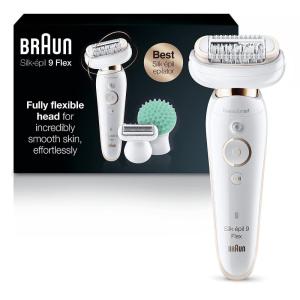 image:imageBraun Silkpil 9 Flex Epilator 360 Flex and Pivoting Head Wet and Dry Includes Shaver Head Trimmer Comb SES9041 3D Tinted GoldSES9020