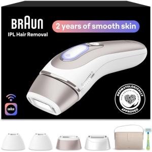 image:imageBraun Smart IPL Skin iExpert Pro 7 VOGUEs Best Hair Removal Device IPL Hair Removal for Women and Men Permanent Laser Hair Reduction AtHome Worlds 1st Smart App 4 Heads IPL7387WhiteBronze