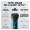 image:imageBraun Electric Series 3 Razor with Precision Trimmer Rechargeable Wet amp Dry Foil Shaver for Men BlueBlack 4 PieceSeries 3 Shaver