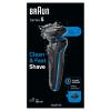 image:imageBraun Electric Shaver for Men Series 5 5118s Waterproof Wet amp Dry Shave Turbo Shaving Mode Foil Shaver with Precision Trimmer Battery Powered 50 Minute Battery RuntimeBlue