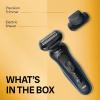 image:imageBraun Electric Shaver for Men Series 5 5118s Waterproof Wet amp Dry Shave Turbo Shaving Mode Foil Shaver with Precision Trimmer Battery Powered 50 Minute Battery RuntimeBlue