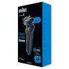 image:imageBraun Electric Shaver for Men Series 5 5118s Waterproof Wet amp Dry Shave Turbo Shaving Mode Foil Shaver with Precision Trimmer Battery Powered 50 Minute Battery RuntimeBlue