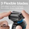 image:imageBraun Electric Shaver for Men Series 5 5150cs Wet amp Dry Razor Turbo Shaving Mode Foil Shaver with Beard Trimmer Body Groomer and Charging Stand BlueSilver