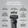 image:imageBraun Electric Shaver for Men Series 5 5150cs Wet amp Dry Razor Turbo Shaving Mode Foil Shaver with Beard Trimmer Body Groomer and Charging Stand BlueSilver