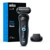 image:imageBraun Electric Shaver for Men Series 5 5118s Waterproof Wet amp Dry Shave Turbo Shaving Mode Foil Shaver with Precision Trimmer Battery Powered 50 Minute Battery RuntimeBlue