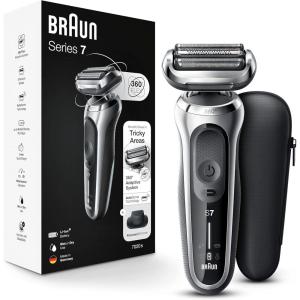 image:imageBraun Electric Shaver for Men Series 7 7120s Wet amp Dry Shave Turbo amp Gentle Shaving Modes Waterproof Foil Shaver with Precision Trimmer Space GreySilver
