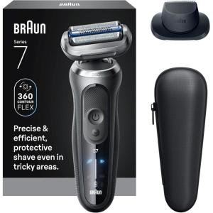 image:imageBraun Electric Shaver for Men Series 7 7120s Wet amp Dry Shave Turbo amp Gentle Shaving Modes Waterproof Foil Shaver with Precision Trimmer Space GreySpace Grey